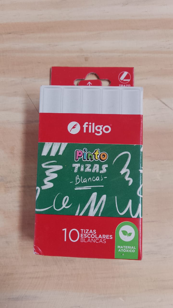 Tiza Escolar Filgo x10 Unid. - Blanca