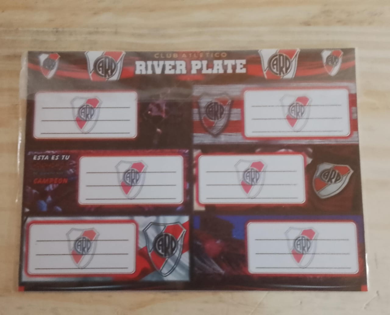 Etiquetas Adhesiva Escolares x6 Unid. - River