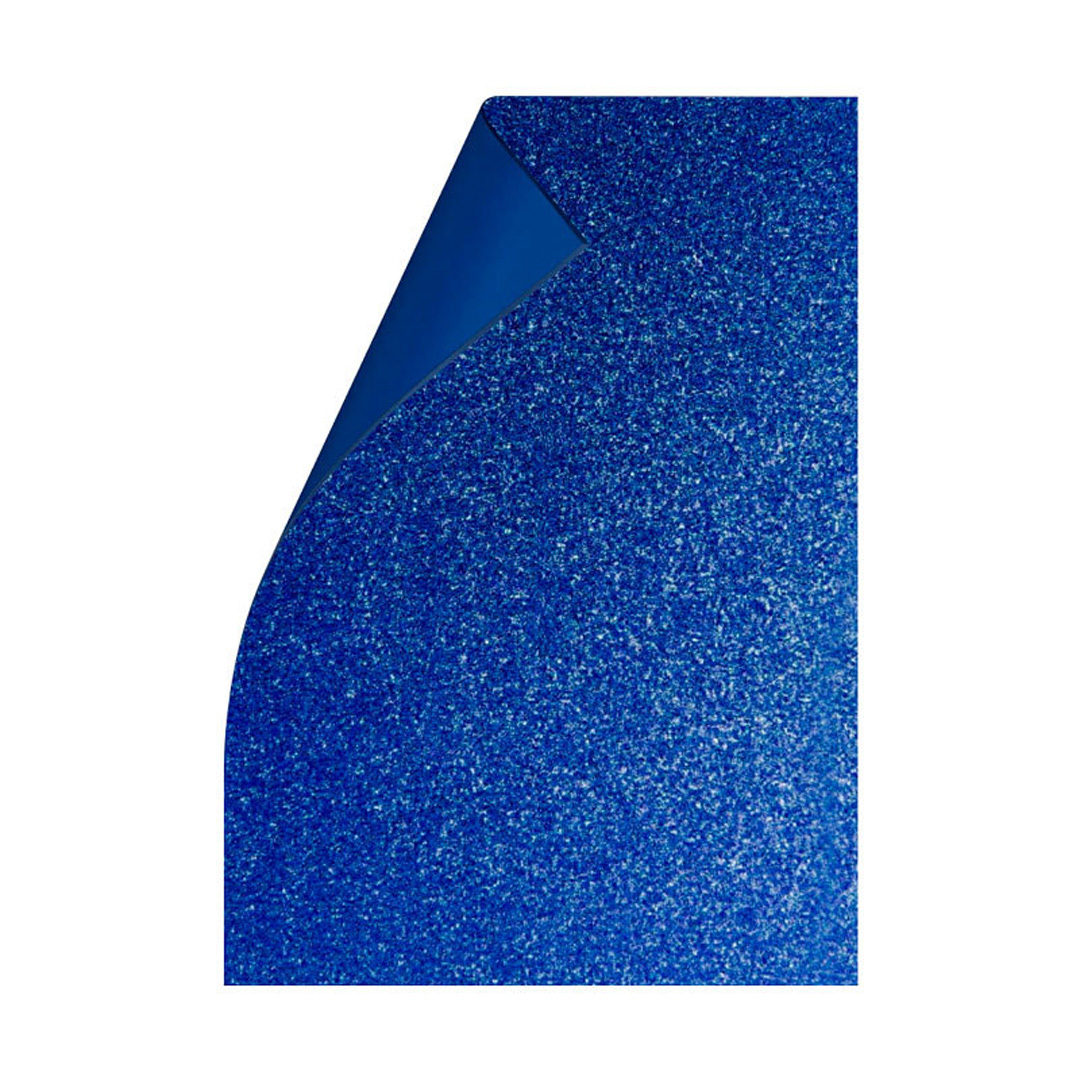 Goma Eva con Brillo x10 Unid. - Azul