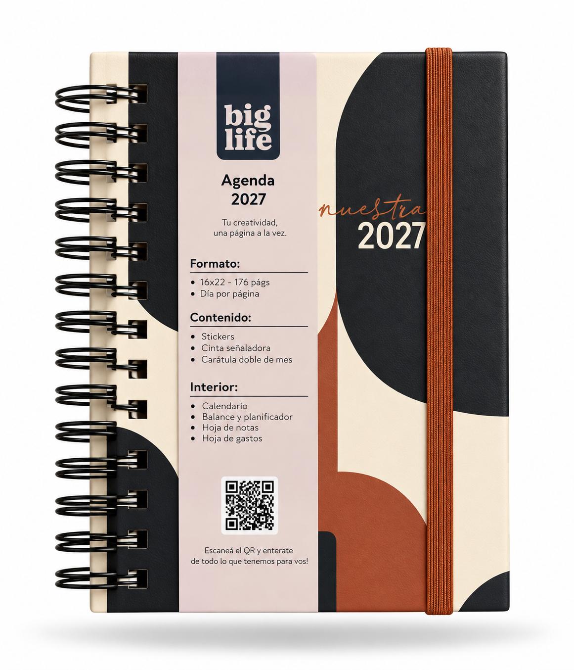 Agenda Geo Choco  tapa dura 398 hojas 10x15 PPR