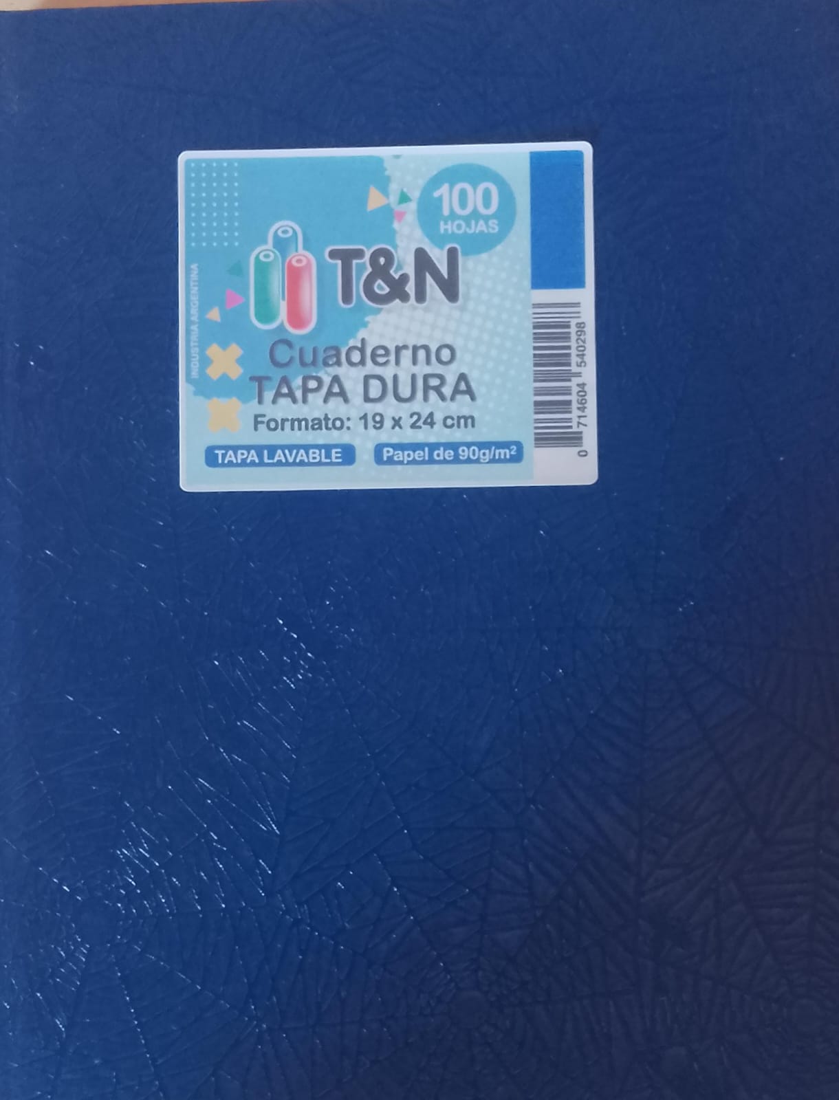 Cuaderno T&N Tapa Dura 100 Hojas - Azul