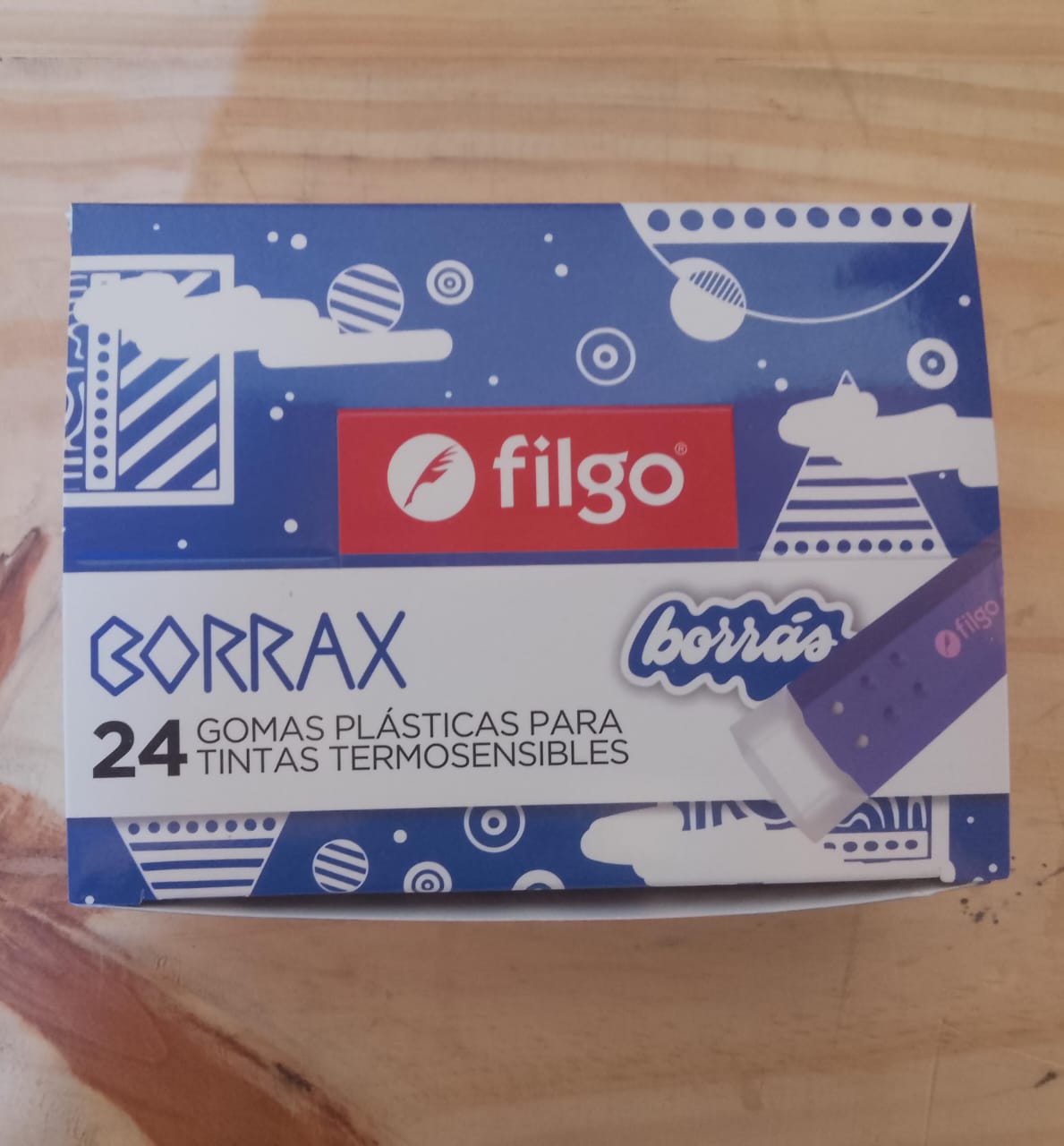 Goma Plasticas para Tintas Borrax x24 Unid.