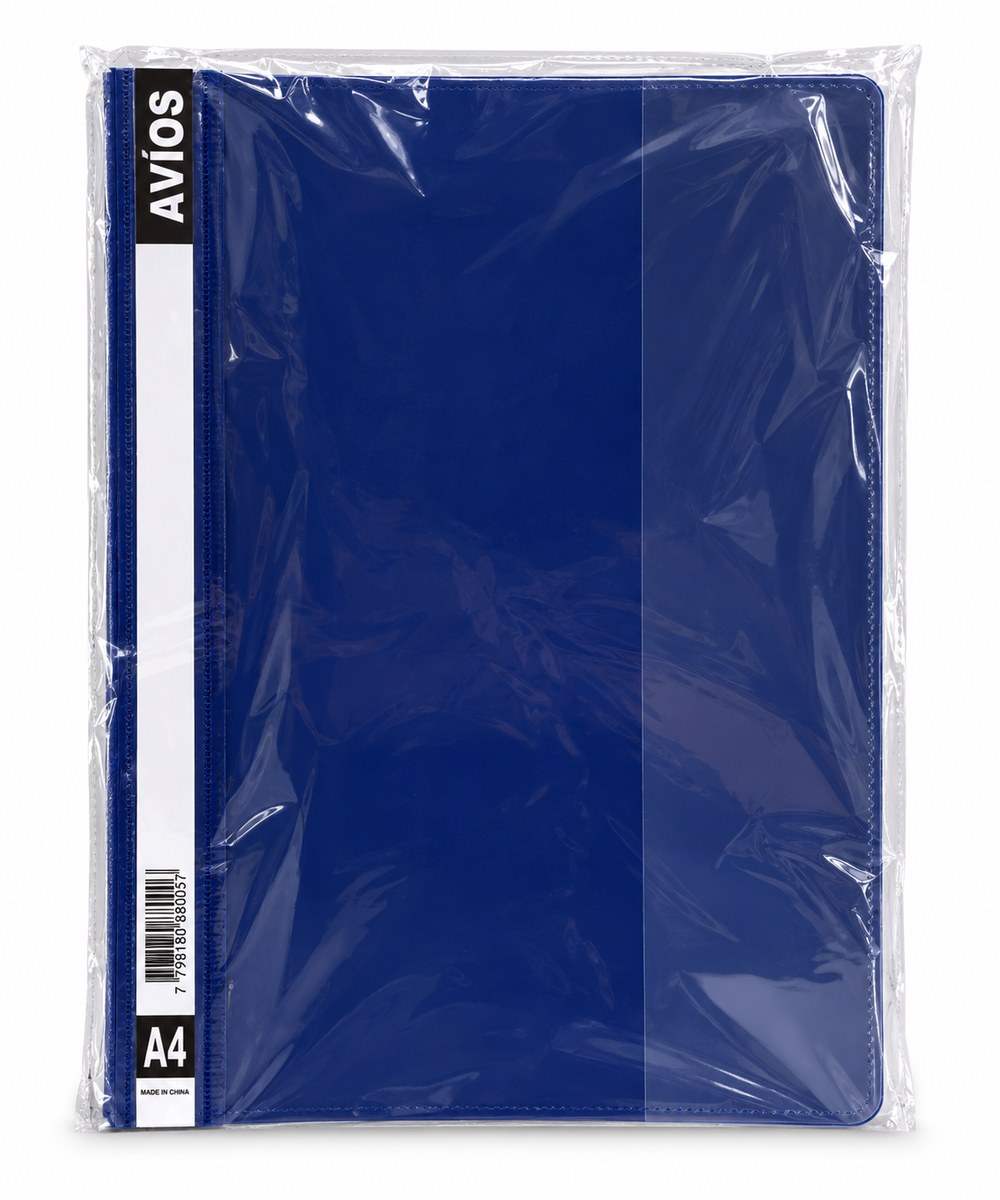 carpeta a4 azul t/t x12