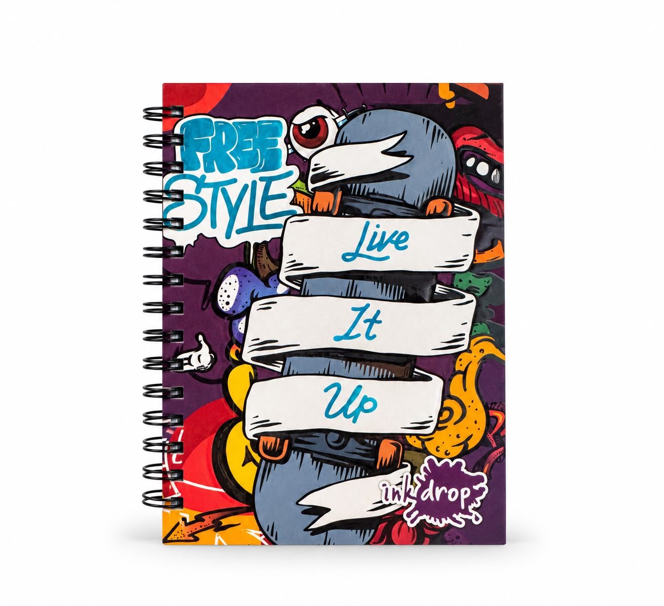 Cuaderno a5 tapa dura freestyle 100 hojas