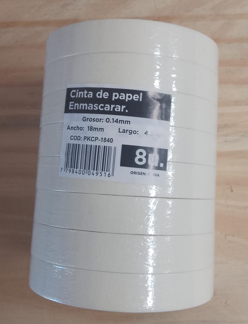 Cinta de Papel Util Uno  18mm x 8 Unid.