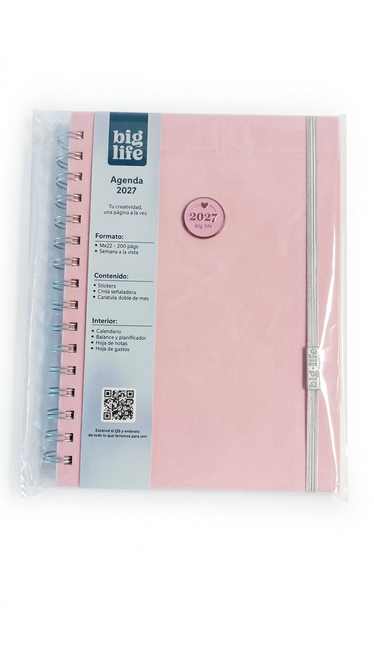 Agenda Pastel tapa de tela 200 hojas PPR