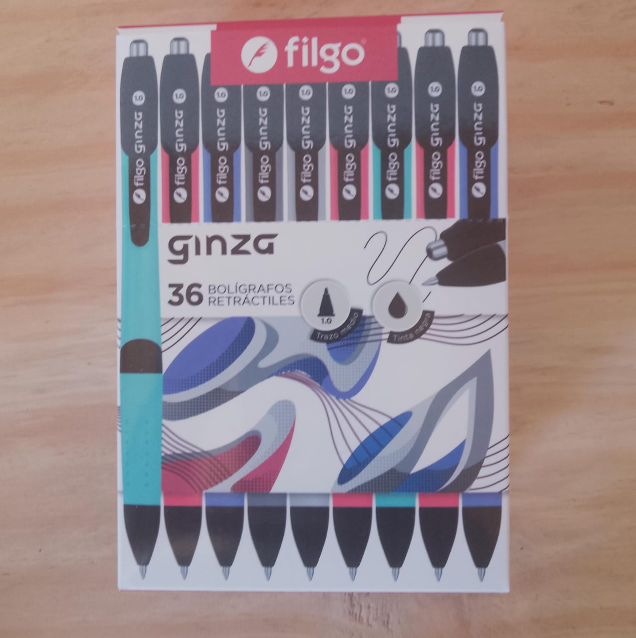 Boligrafo Ginza x36 Unid - Negro