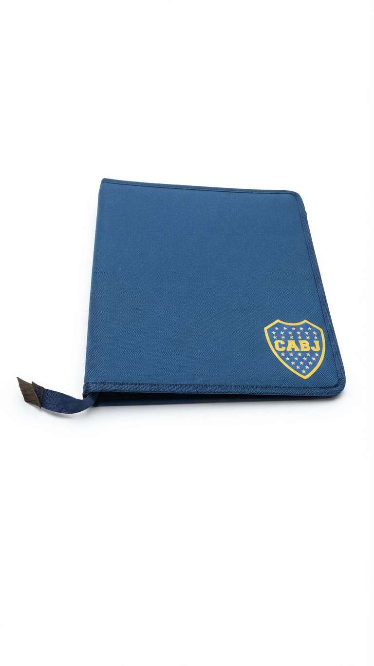 Carpeta con cierre de tela Boca 3x40