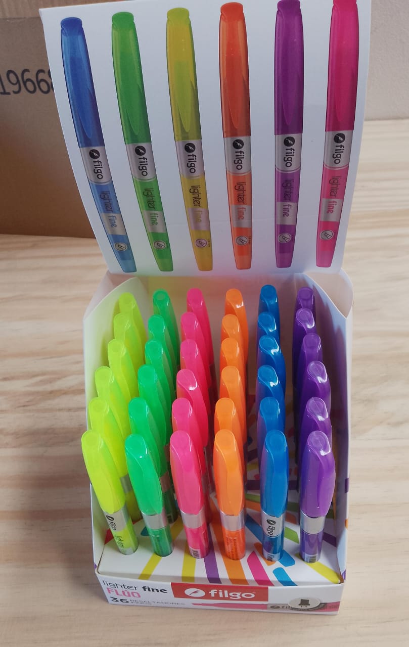 Resaltadores Filgo Finos Fluo x36 Unid.