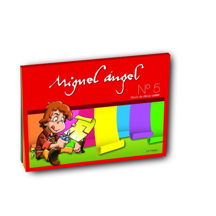 Block de Dibujo N°5 Color x24 hojas Miguel Angel