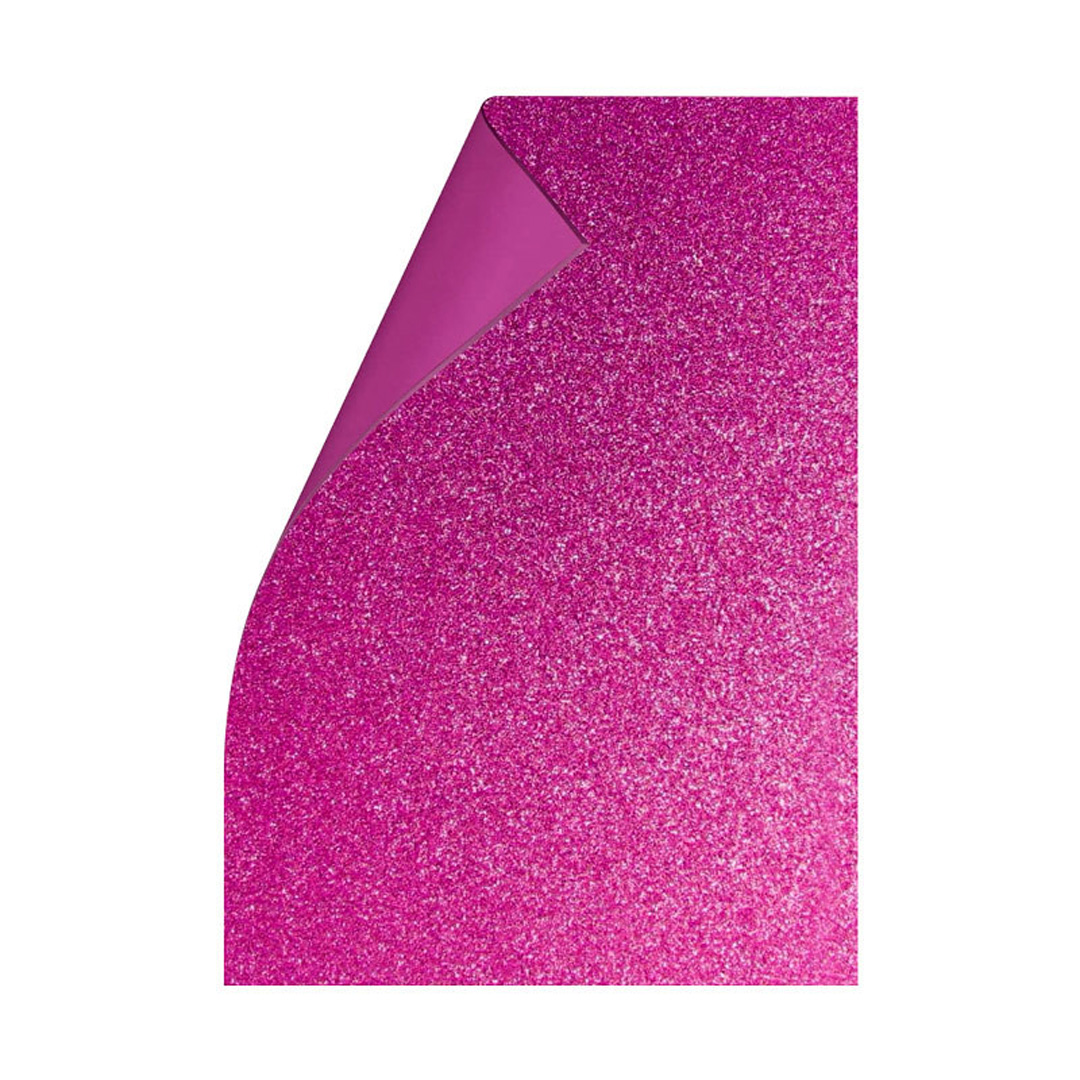 Goma Eva con Brillo x10 Unid. - Fucsia