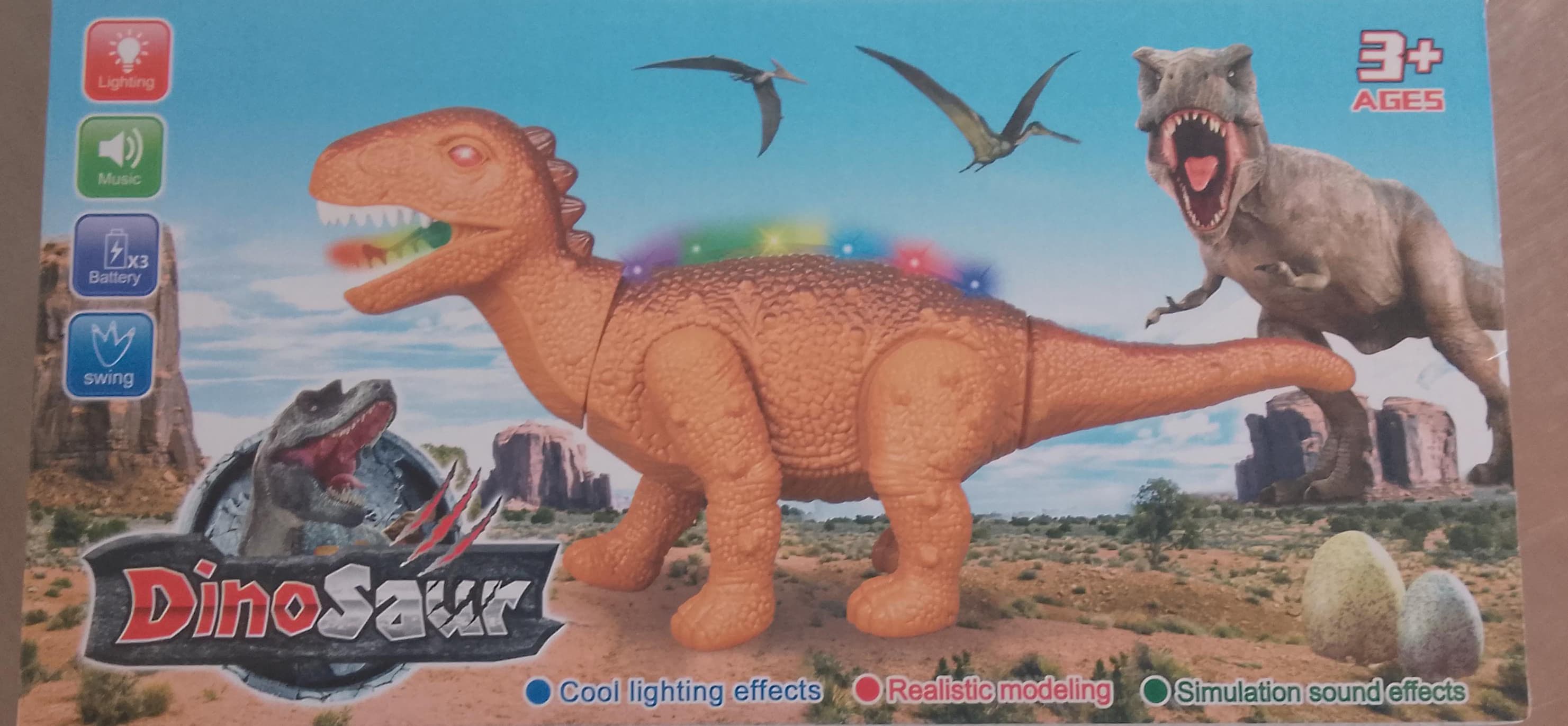 Dinosaurio a Pilas