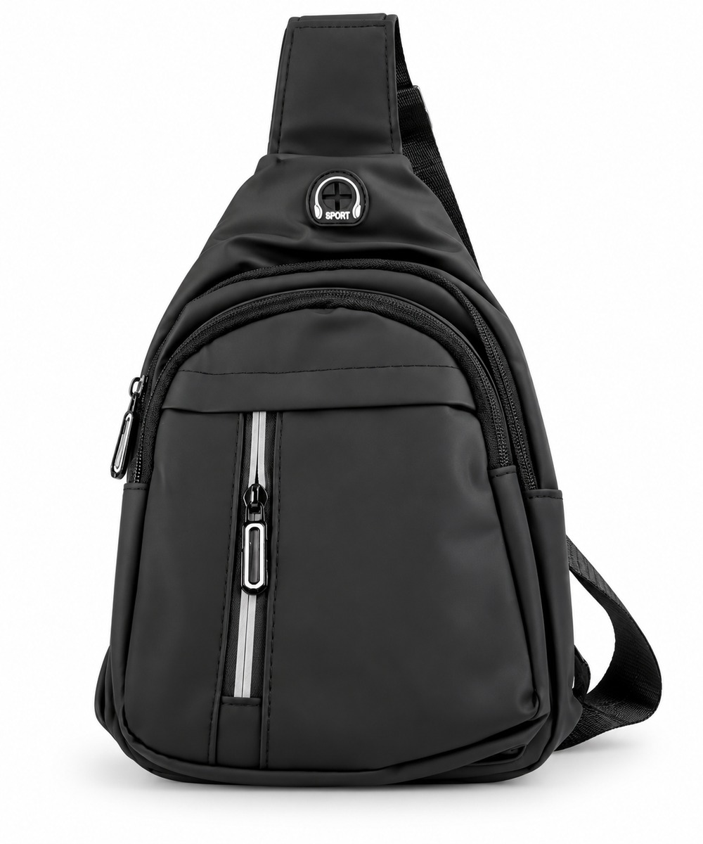 mochila morral reflective usb negra
