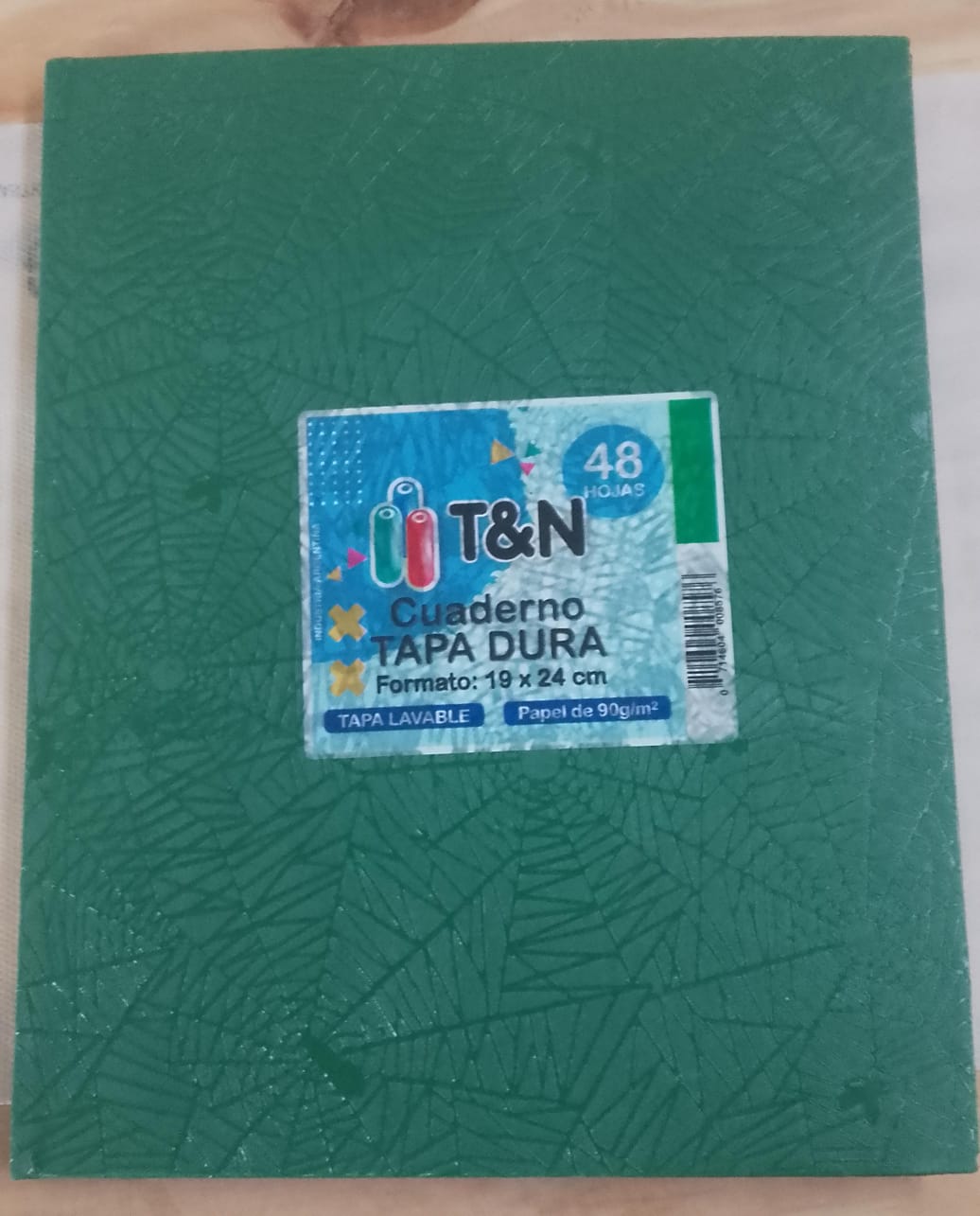 Cuaderno T&N Tapa Dura 48 Hojas - Verde