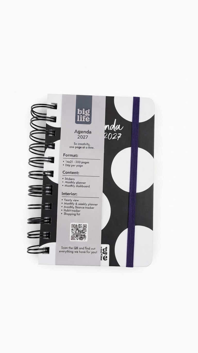 Agenda Lunares tapa dura 398 hojas 10x15 PPR
