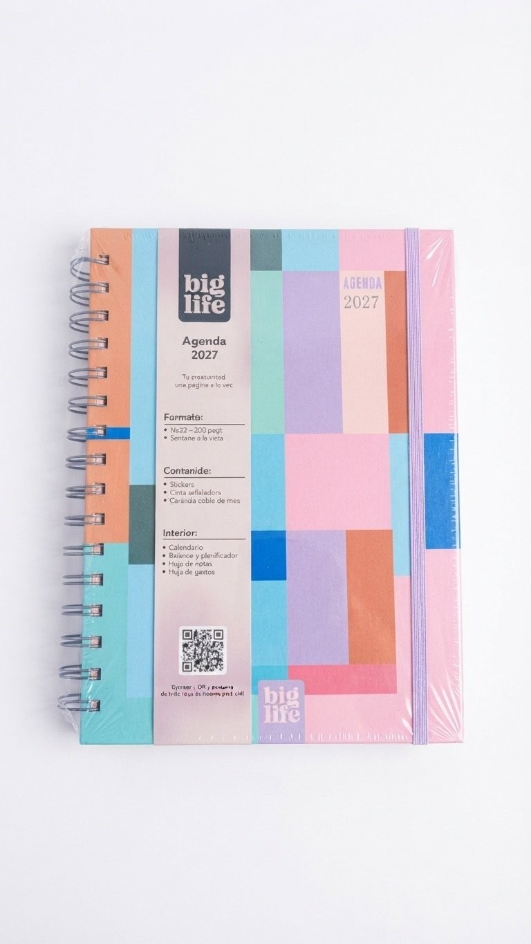 Agenda Kinetic tapa de tela 200 hojas 16x22 PPR