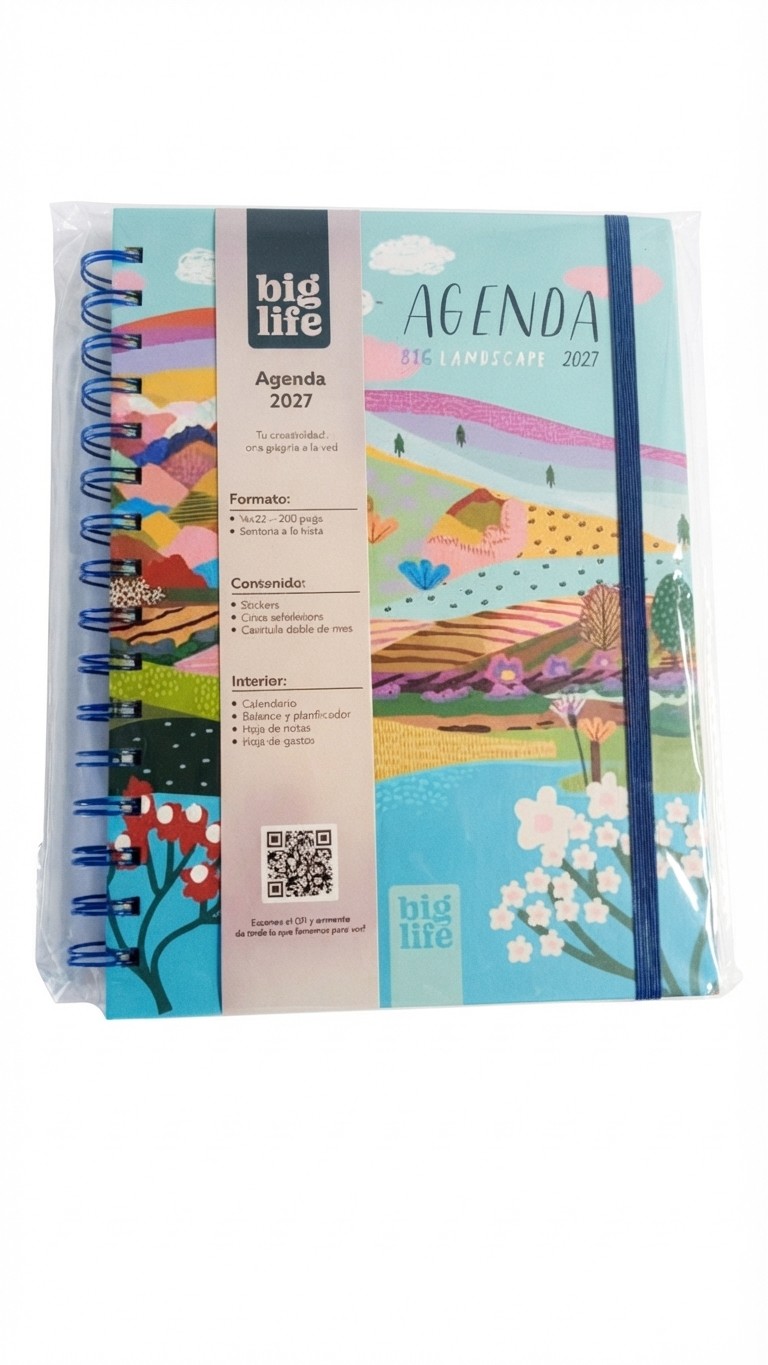 Agenda Big Landscape tapa dura 200 hojas 16x22 PPR