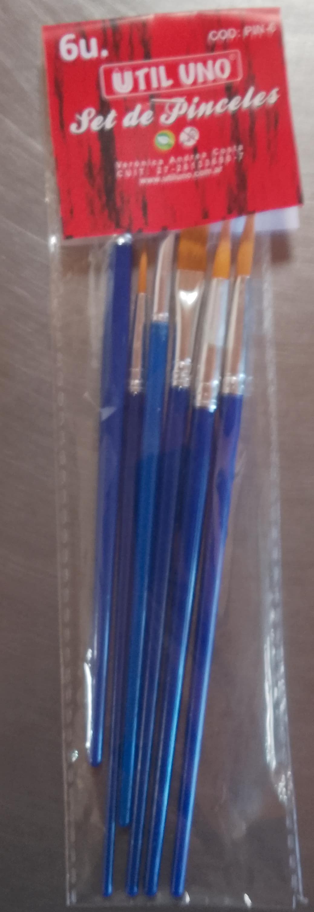 Pinceles Util Uno x6
