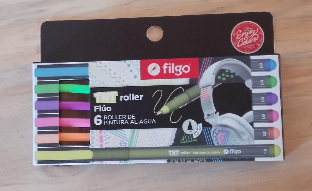 Roller Filgo 6 Unid. Pintura al Agua - Fluo