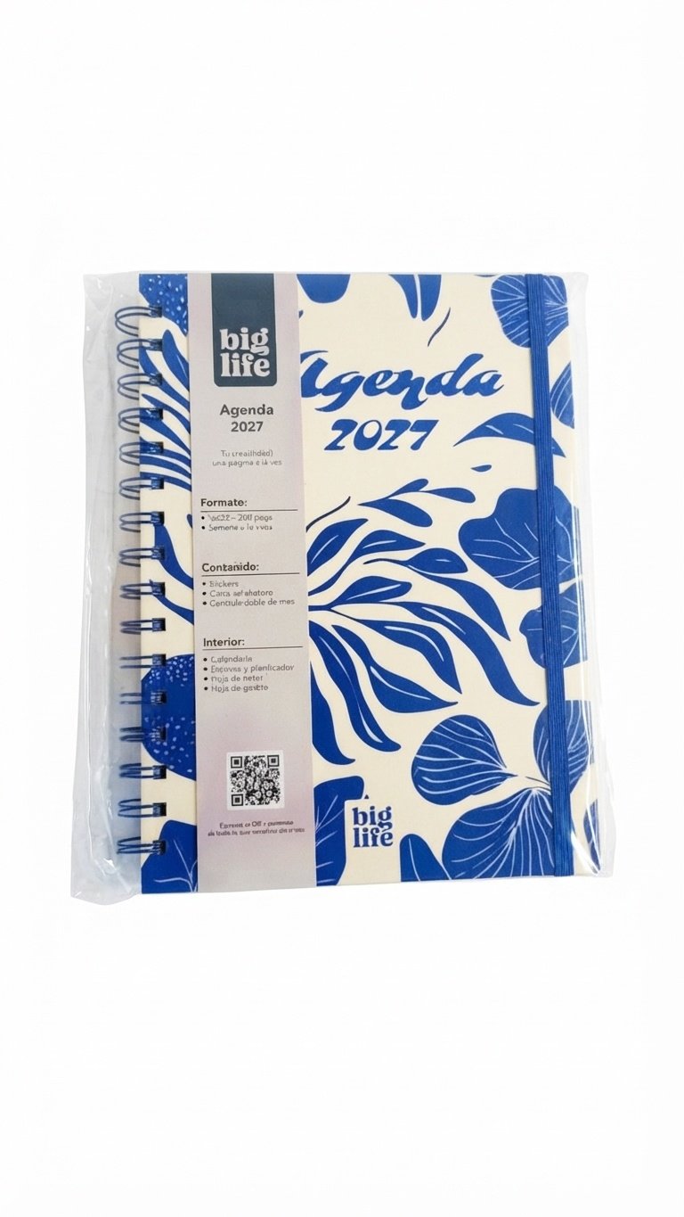 Agenda Blue Organic  200 hojas  16x22 PPR