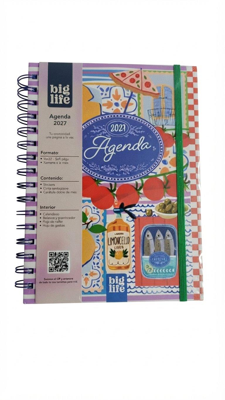 Agenda Dolce Vita tapa dura 200 hojas 16x22 PPR