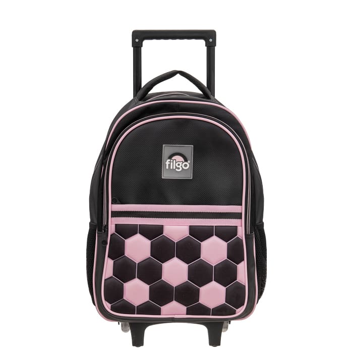 Mochila Filgo Stapak 18 Pulgadas con Carrito - Futbol Negro