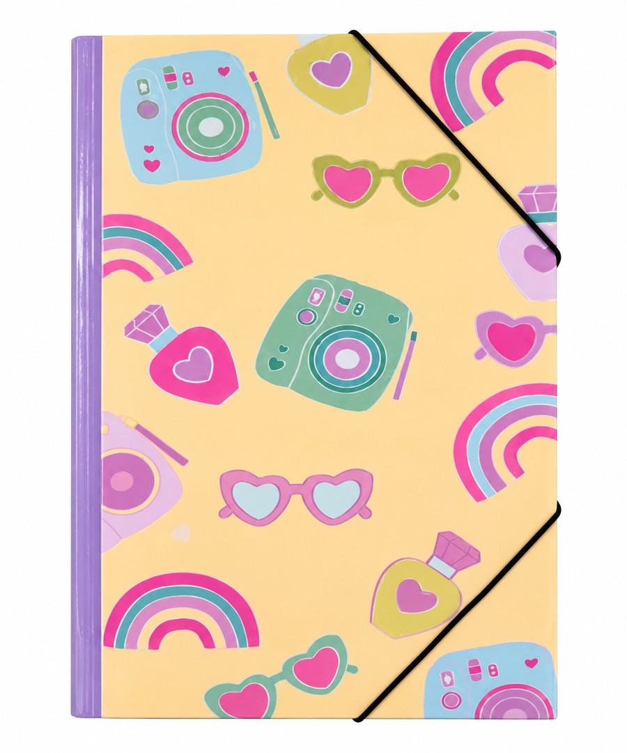 carpeta con elastico kawaii