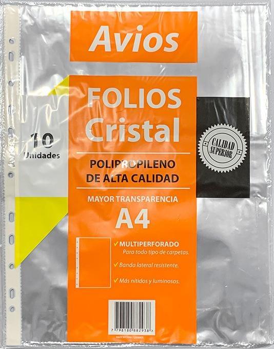 Folio A4 x100 Cristal Avios