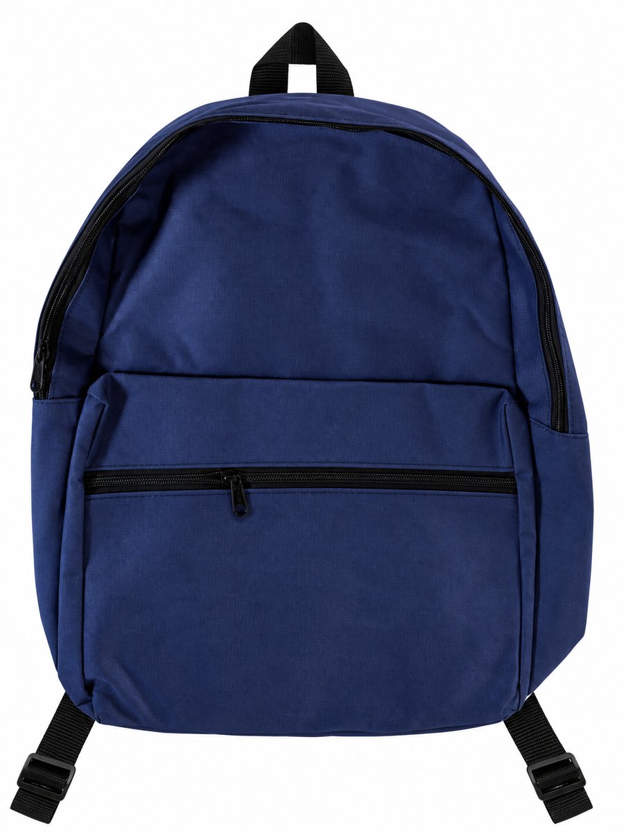 mochila comun lisa azul