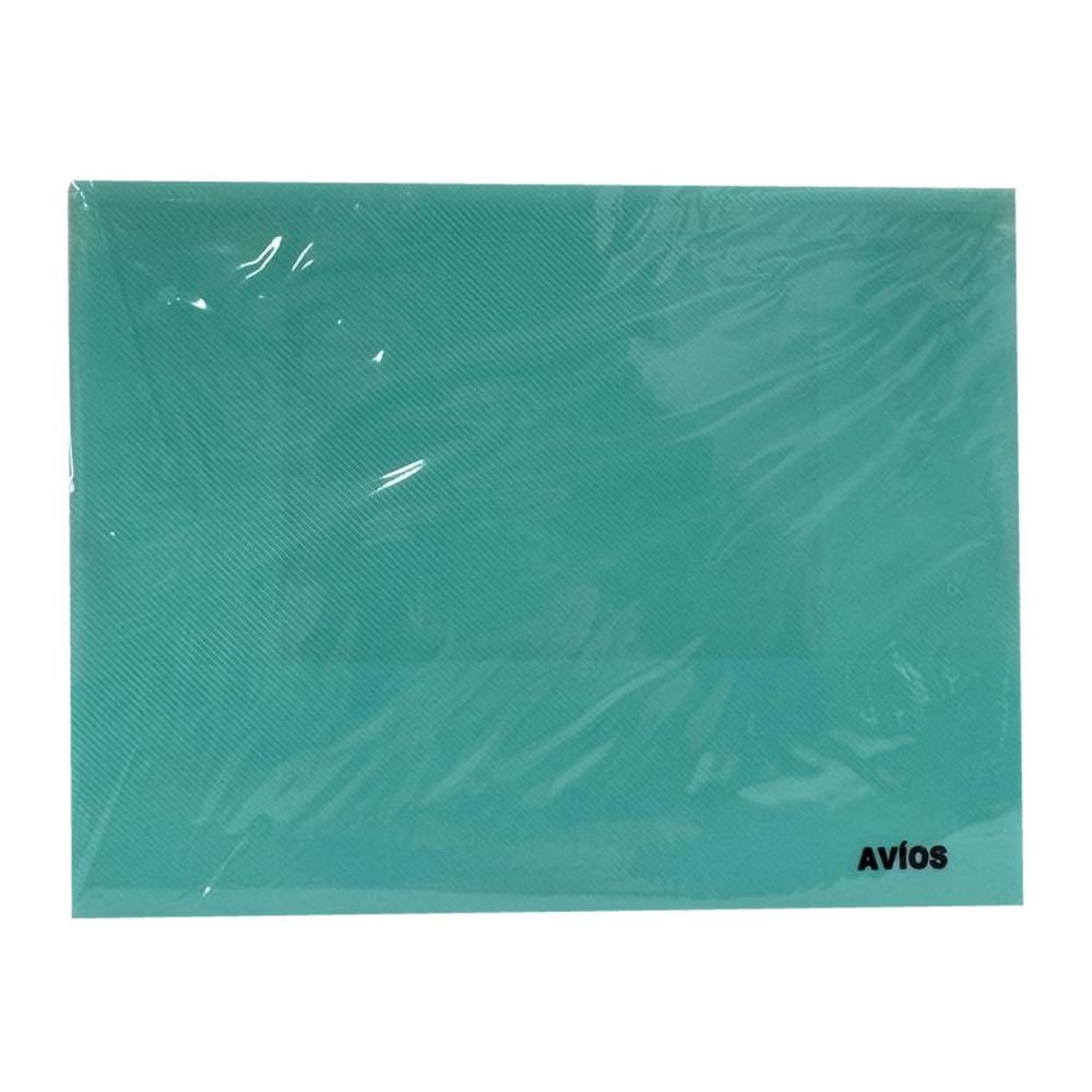 carpeta verde pastel a4 con elastico transparente