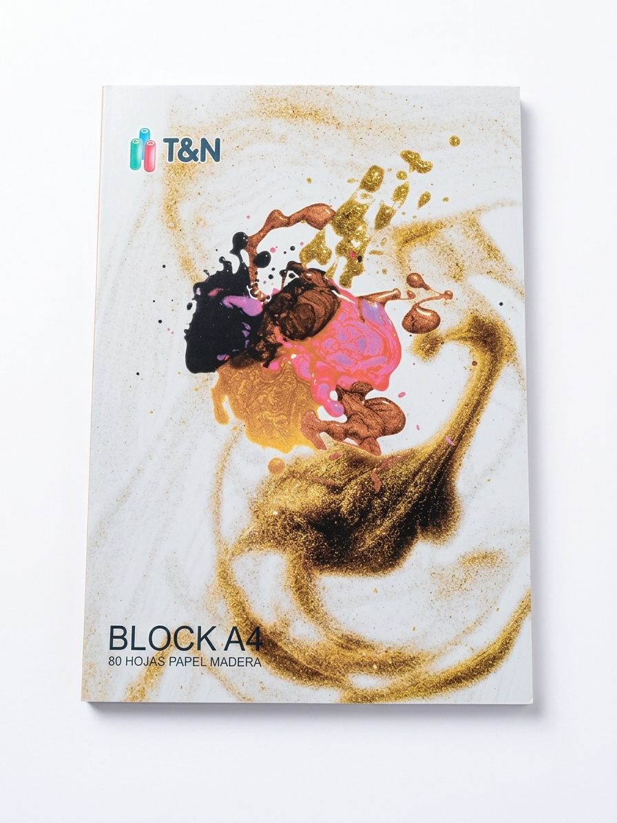 Block A4 80 hojas de papel madera T&N