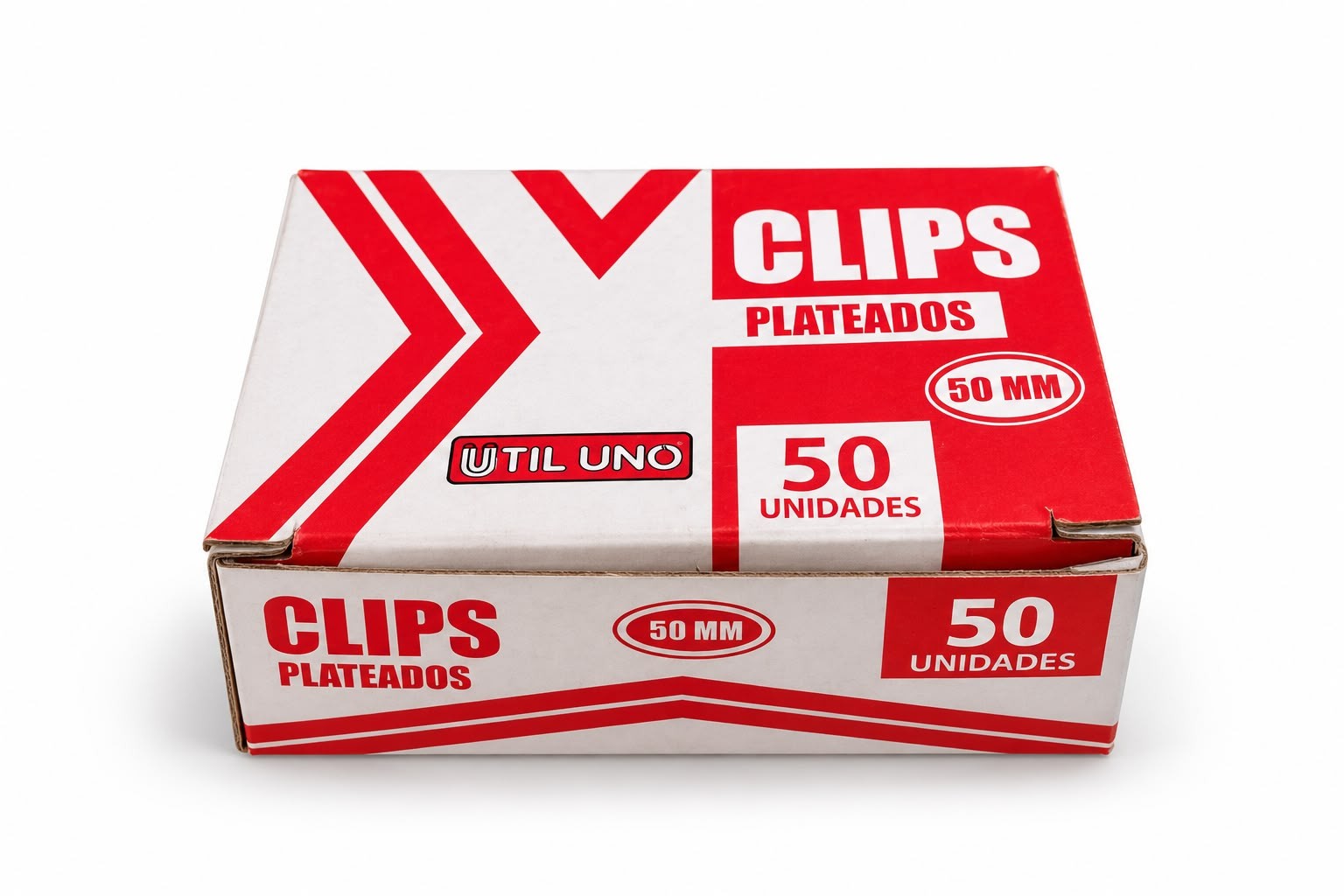 clips plateados 50mmx50 unidades