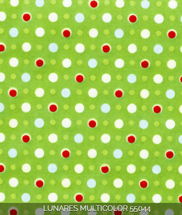 Crepe Fantasia -  Lunares Multicolor