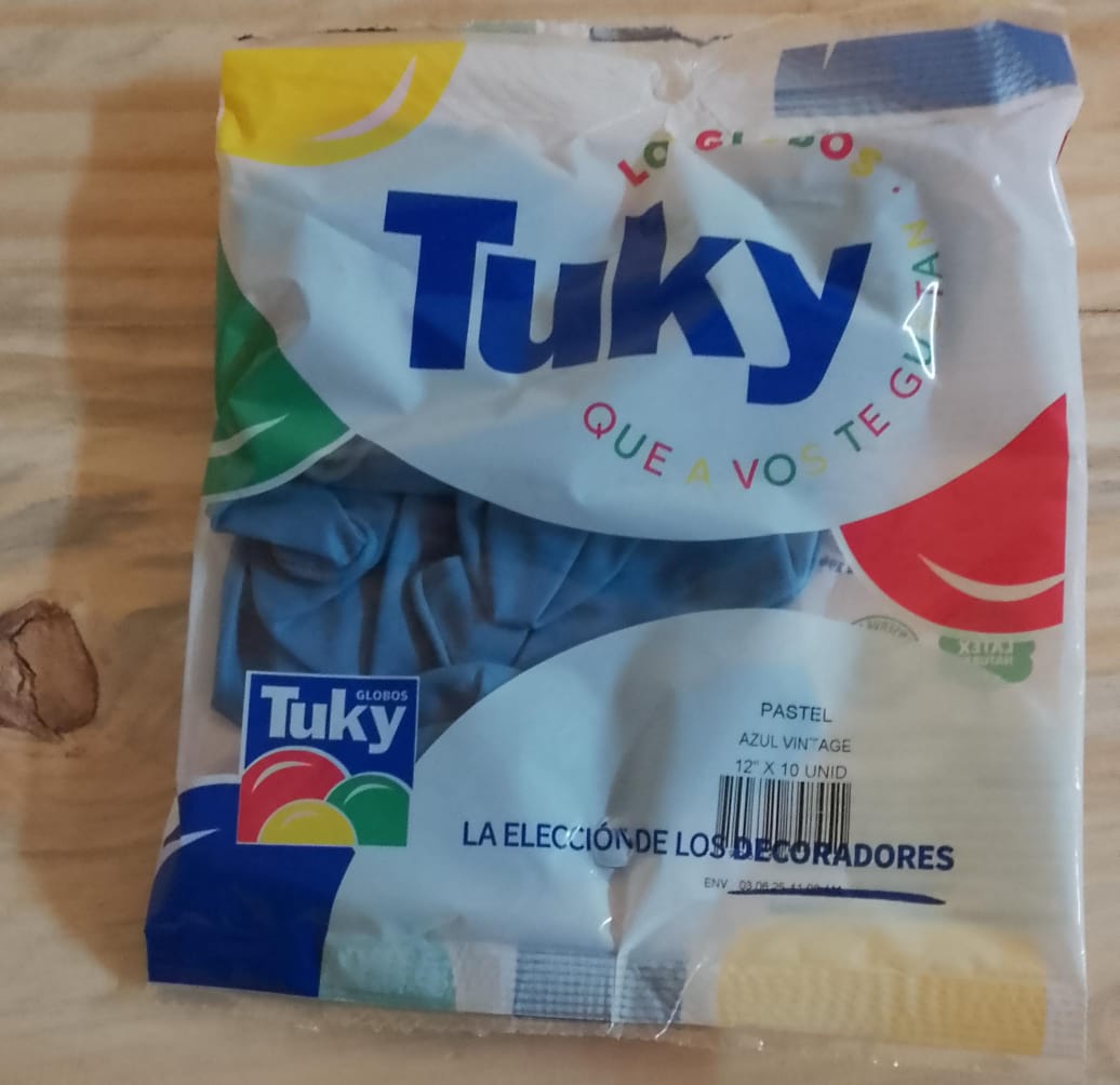 Globo Tuky 12" x10 Unid. - Azul Pastel