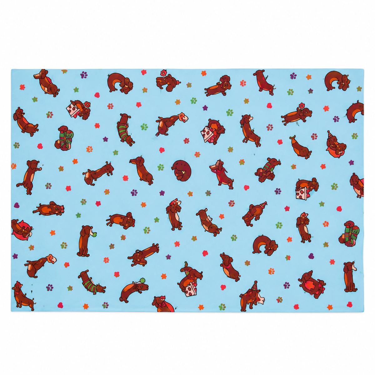 Afiche fantasía perritos celeste 70-100 cm x 20 unidades