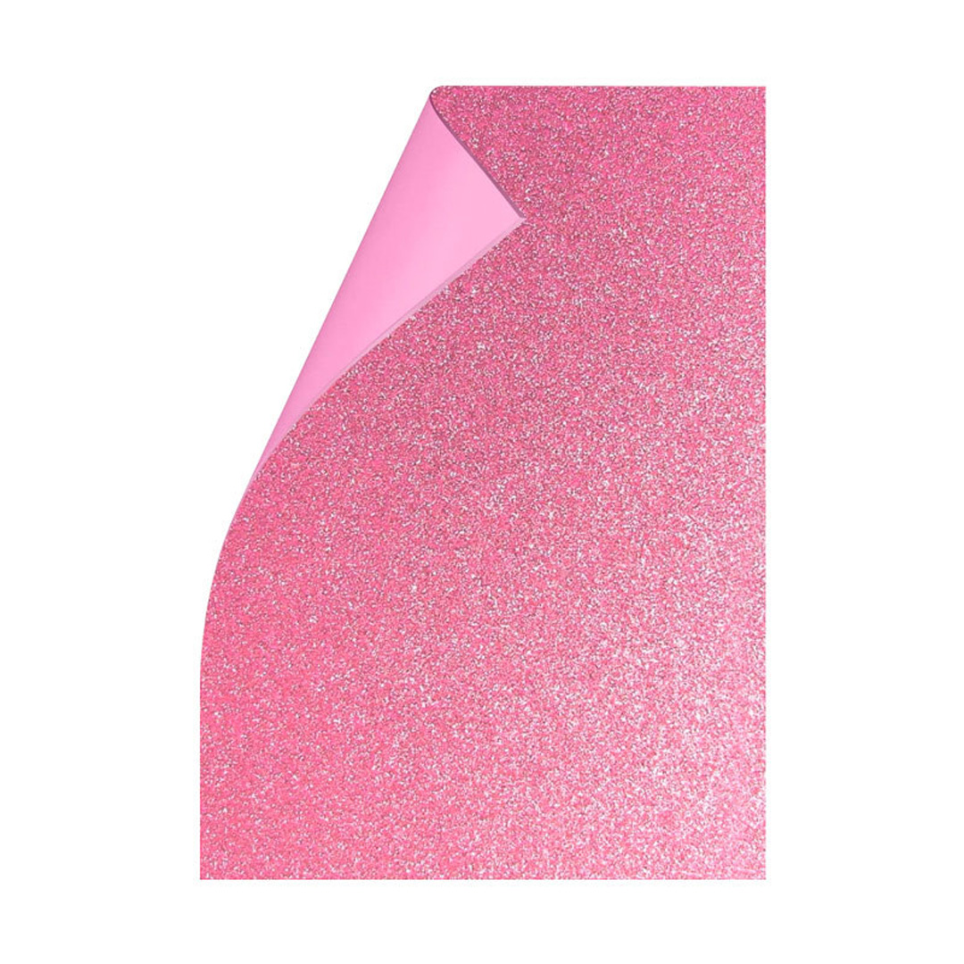 Goma Eva con Brillo x10 Unid. - Rosa