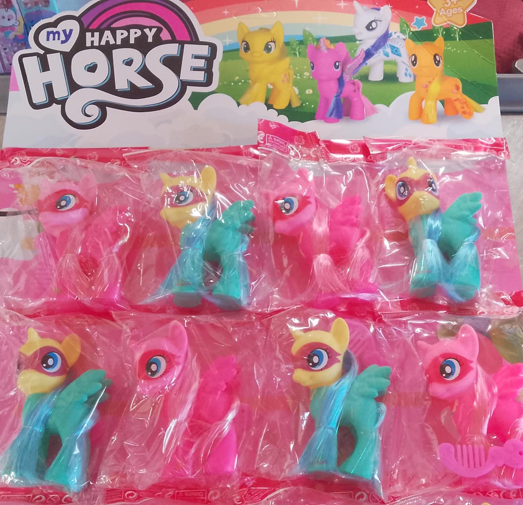 Pony de Goma x12 Unidades