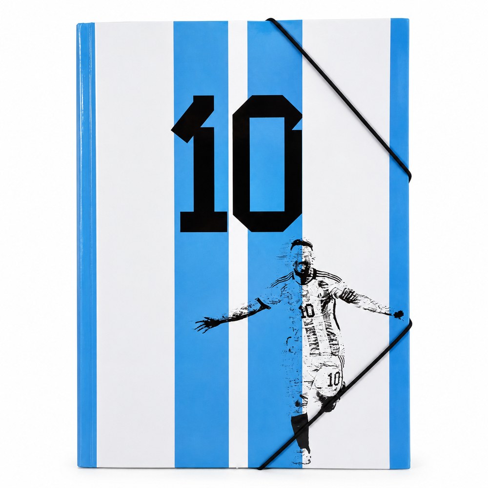 carpeta con elastico Messi argentina