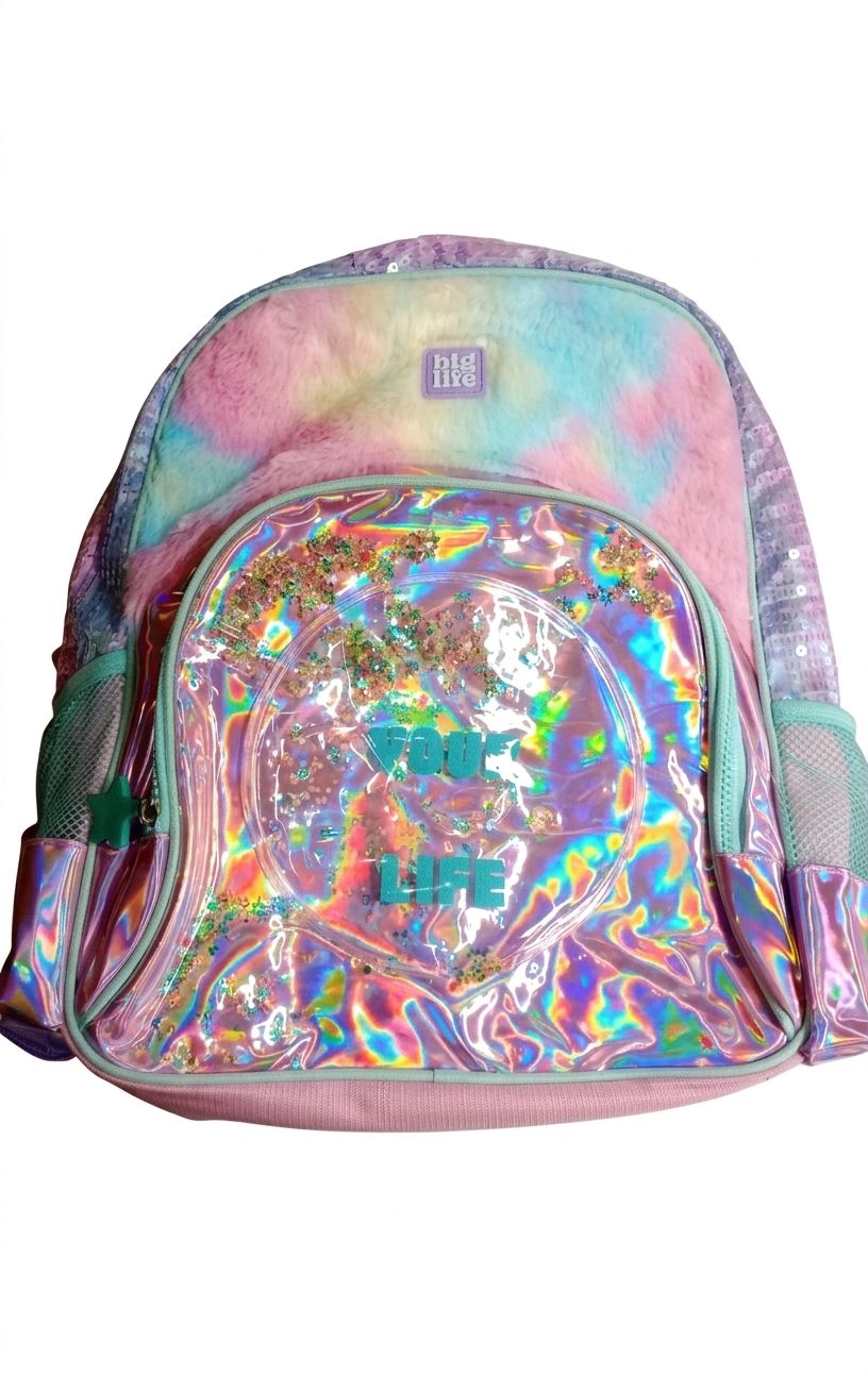 Mochila liquido gliter 17"