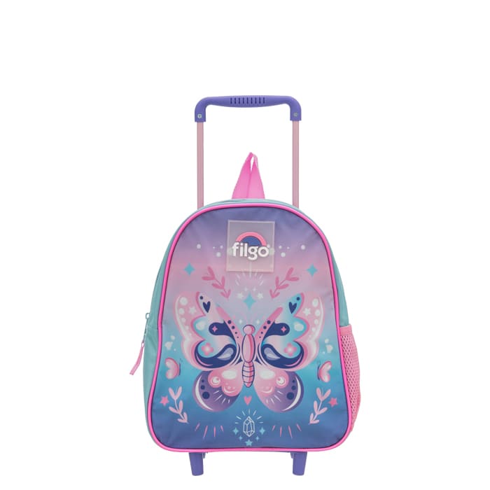 Mochila Filgo Stapak 12 Pulgadas con Carrito - Cosmos Rosa