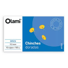 Chinche Doradas 9.5mm 10 cajas x50Unid.