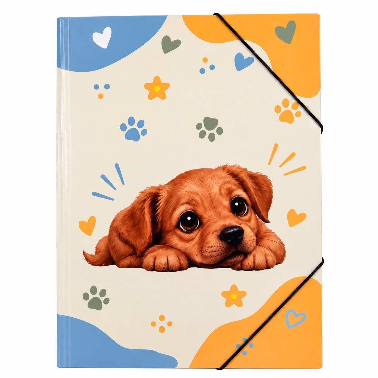 carpeta con elastico perrito