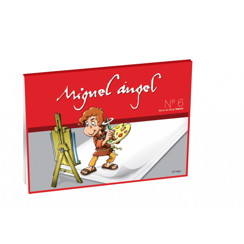 Block Blanco de Dibujo N°5 - Miguel Angel