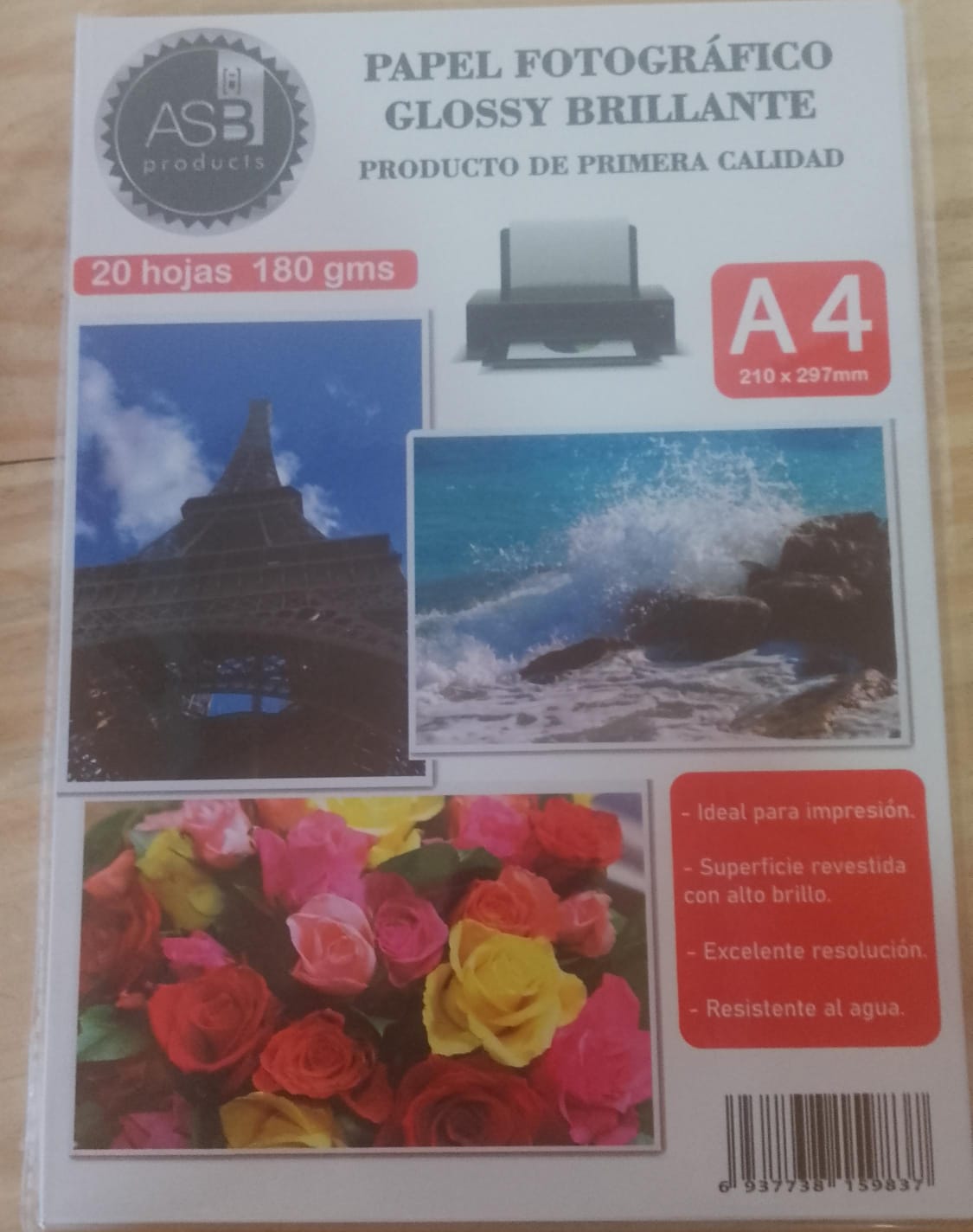 Papel Fotografico 20 Hojas 180grs