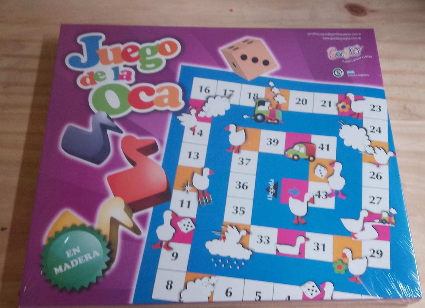 Juego de la Oca en Madera Gordillo