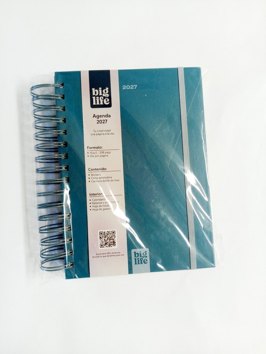 Agenda Minimal tapa dura 398 hojas 16x22  PPR