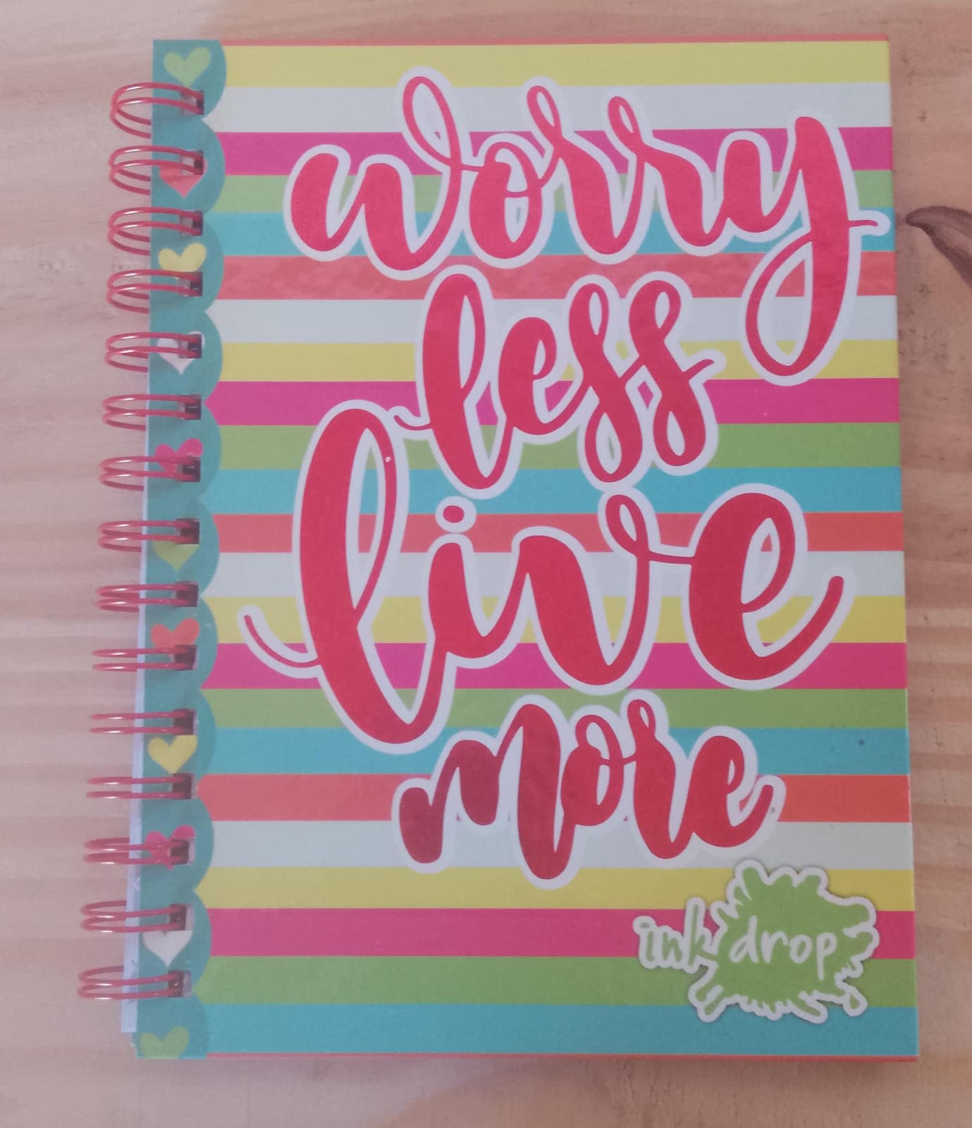 Cuadernos Inkdrop A5 100 Hojas Rayadas - Frase live