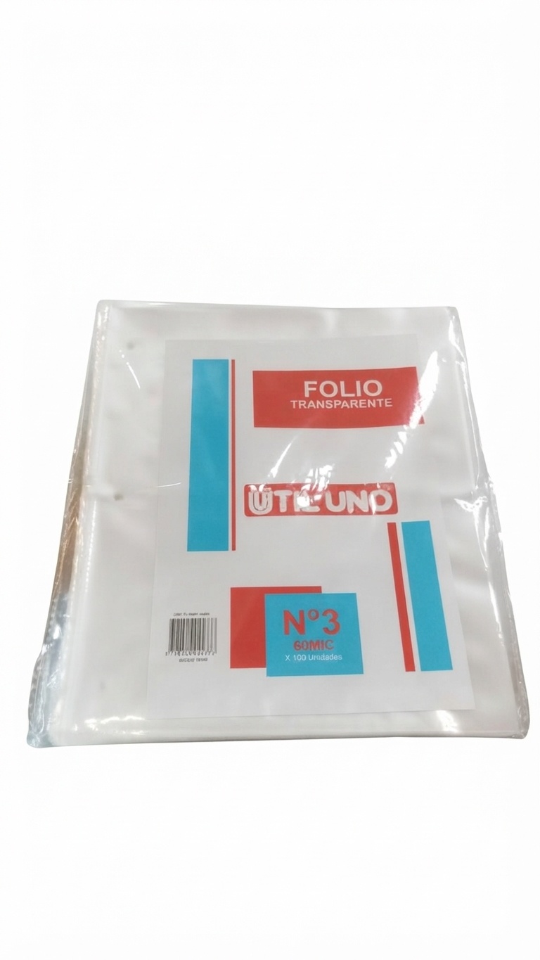 Folio N3 60 Micrones x100 Util uno