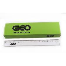 Regla 30cm Cristal Geo