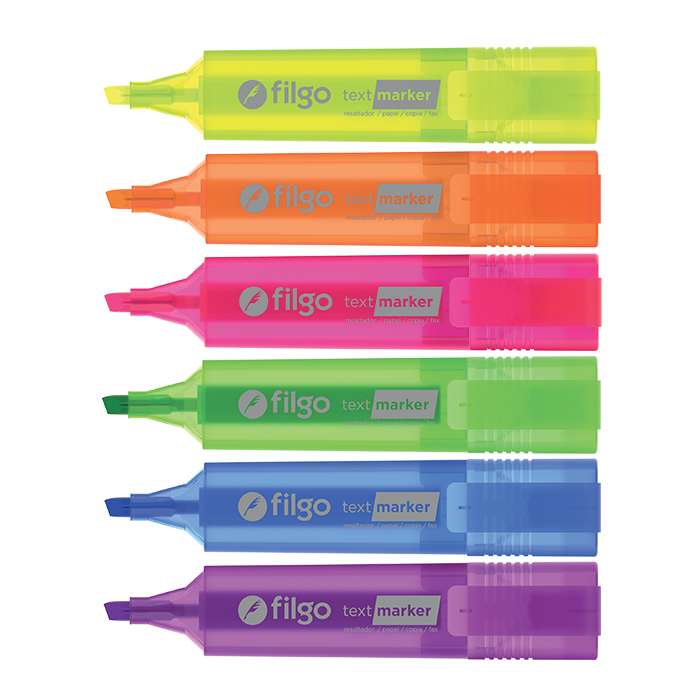 Resaltadores Text Marker FLUO x12 Unid - Azul